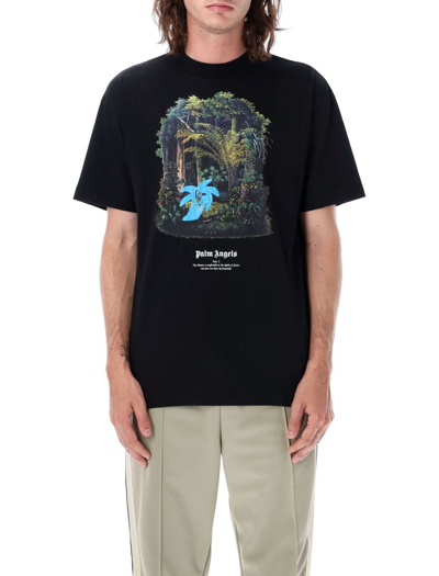 Shop Palm Angels Enzo From The Tropics Tee In Black