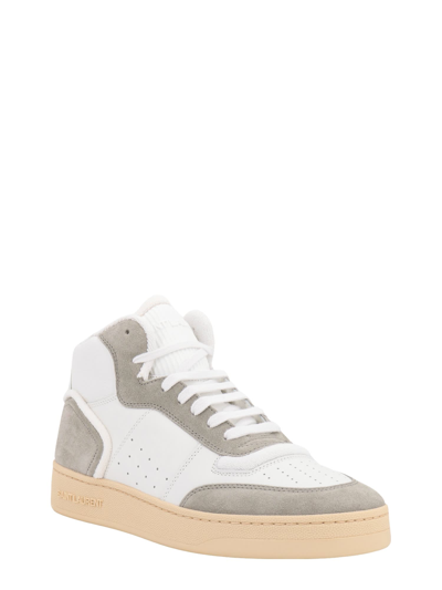 Shop Saint Laurent Sl/80 Sneakers In White