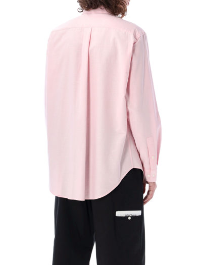 Shop Palm Angels Sartorial Tape Pocket Shirt In Pink/black