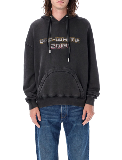 Shop Off-white Digit Bacchus Hoodie In Black