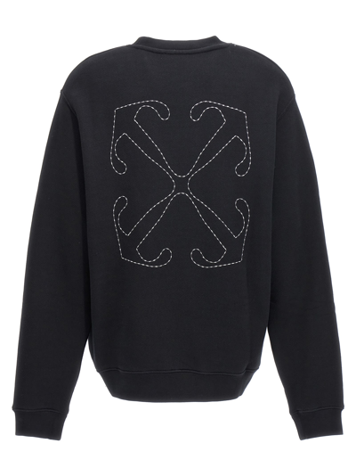 Shop Off-white Embroidery Stitch Arrow Sweatshirt In Black