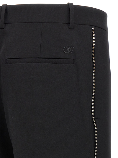 Shop Off-white Ow Emb Pants In Black