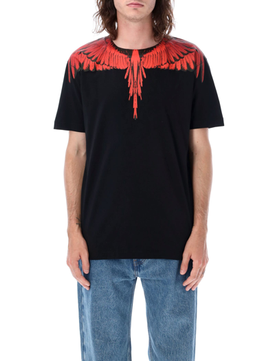 Shop Marcelo Burlon County Of Milan Icon Wings T-shirt In Black/red