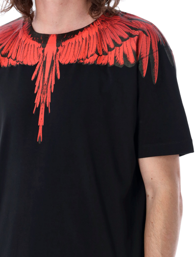 Shop Marcelo Burlon County Of Milan Icon Wings T-shirt In Black/red