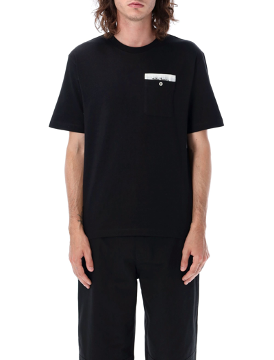 Shop Palm Angels Sartorial Tape Pocket T-shirt In Black/black