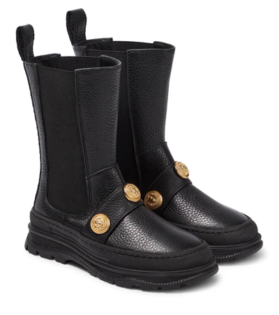 Shop Balmain Boots With Application In Black