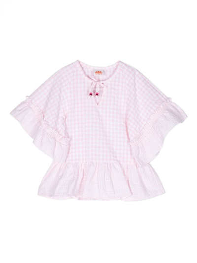 Shop Sundek Copricostume A Quadretti In Pink