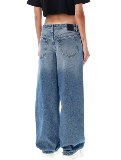 Shop Off-white Extra Baggy Jeans In Blue