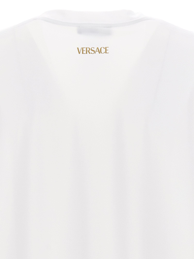 Shop Versace Greca T-shirt In White