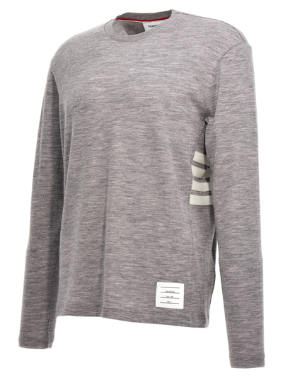 Shop Thom Browne 4 Bar Sweater In Gray