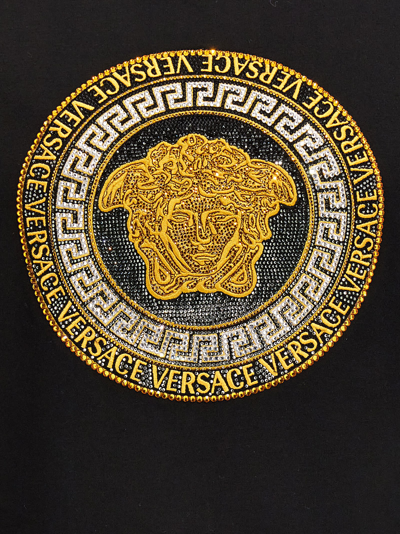 Shop Versace Medusa T-shirt In Black