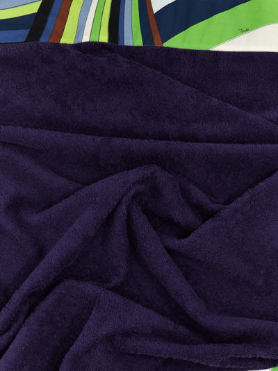 Shop Emilio Pucci Patterned Pattern Beach Towel In Purple
