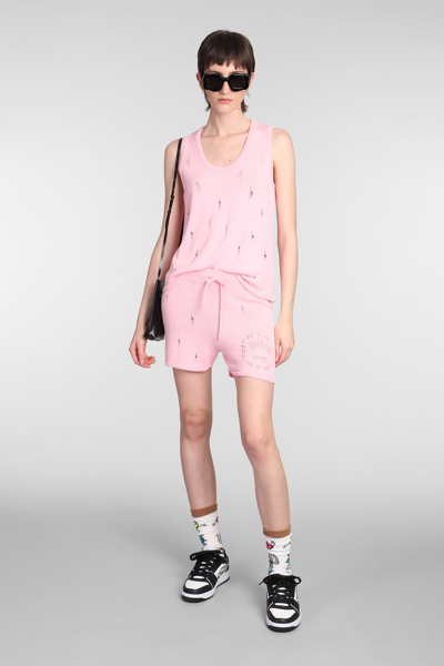 Shop Barrow Shorts In Rose-pink Viscose