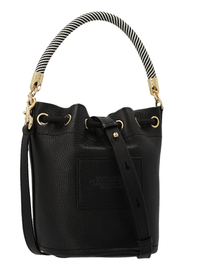 Shop Marc Jacobs The Leather Bucket Bag Bucket Bag In Black
