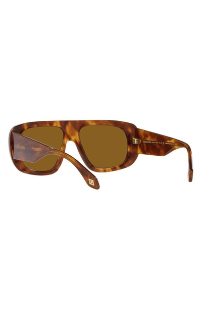 Armani Exchange 56mm Pillow Sunglasses In Red Havana