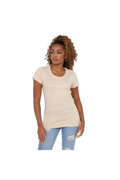 Shop Crosshatch Womens/ladies Evemoore T-shirt In Brown