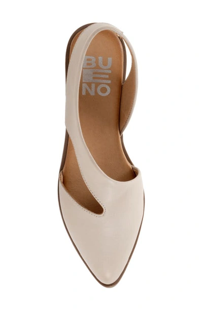 Bueno Bianca Slingback Pointed Toe Flat In Light Grey
