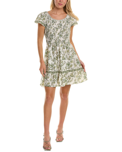 Shop Max Studio Flutter Sleeve Smocked Dress