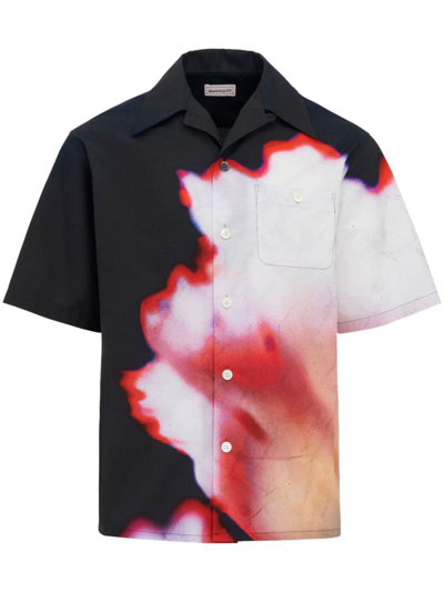 Shop Alexander Mcqueen Floral Print Shirt In Multicolour