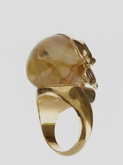 Shop Alexander Mcqueen Ring In Golden