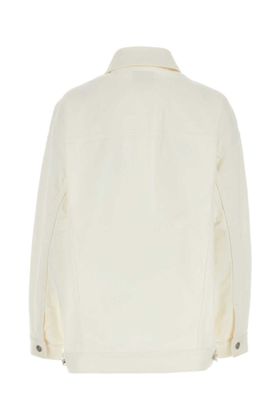 Givenchy Button-up Denim Jacket In White