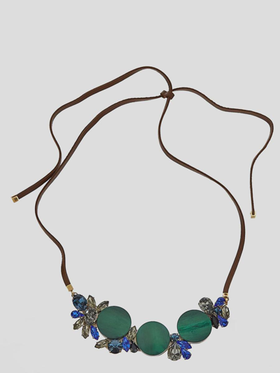 Shop Marni Leather Necklace