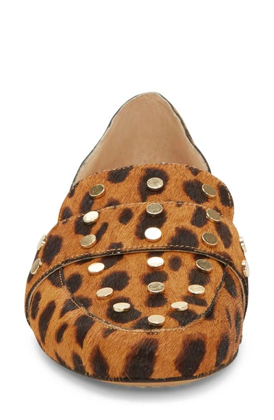 Shop Vince Camuto Wenerly Studded D'orsay Loafer In Bold Natural Calf Hair