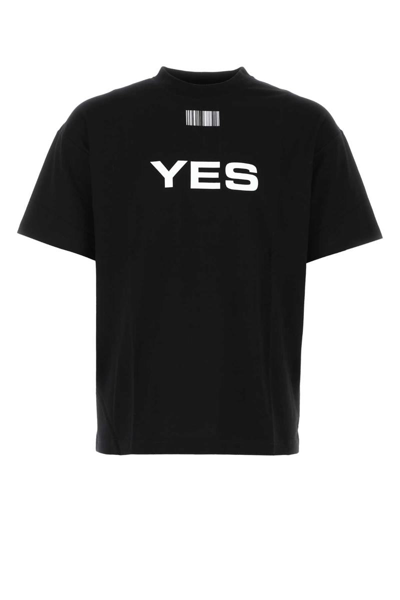 Shop Vtmnts T-shirt In Black