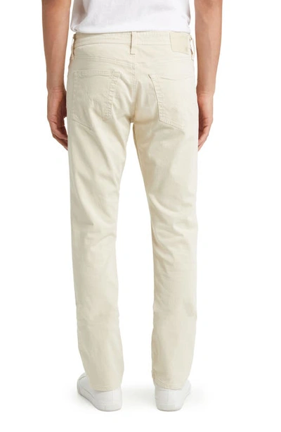 Shop Ag Everett Sueded Stretch Sateen Straight Fit Pants In Dried Spring
