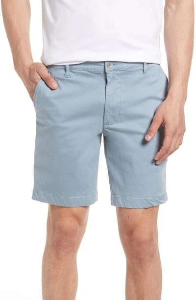 Shop Ag Wanderer Brushed Cotton Twill Chino Shorts In Coldwater Slate