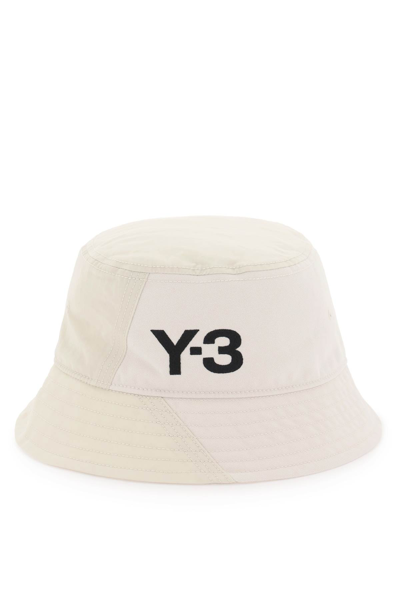Shop Y-3 Y 3 Bucket Hat With Embroidered Logo In White
