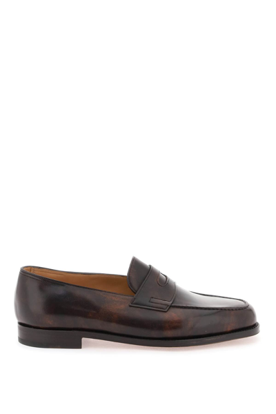 Shop John Lobb Lopez Loafers In Brown