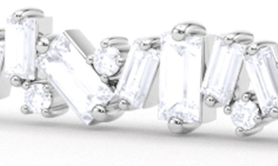 Hautecarat Baguette & Round Lab Created Diamond Pendant Necklace In 18k White Gold