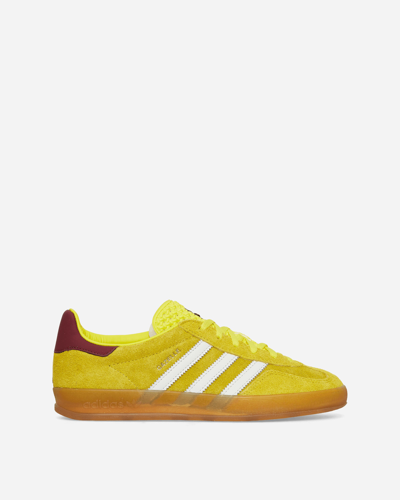 Shop Adidas Originals Wmns Gazelle Indoor Sneakers Bright Yellow In Multicolor