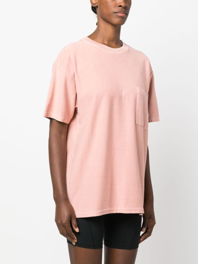 Shop Autry Tennis Chest-pocket T-shirt In Pink