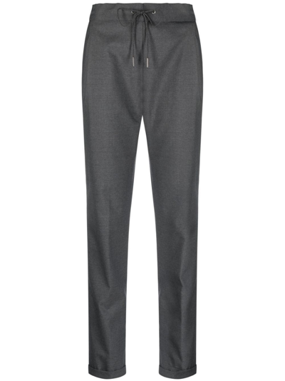 Shop Fabiana Filippi Cropped Mid-rise Trousers In Grey
