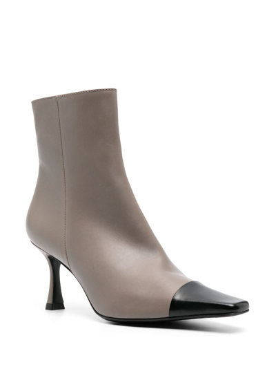Shop Roberto Festa Fanny 70mm Ankle Boots In Grey
