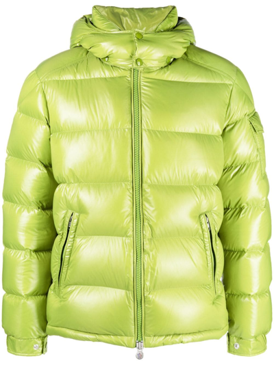 Shop Moncler Maya Padded Jacket In Green