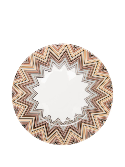 Missoni Set Of Six Zigzag-print Tea Cup Set In White