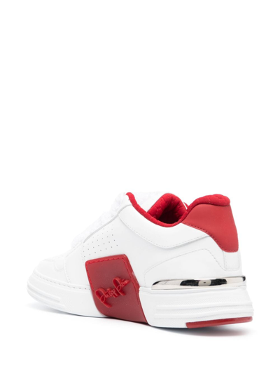 Shop Philipp Plein Paisley Low-top Sneakers In White