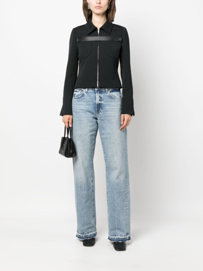 Shop 7 For All Mankind Light-wash Wide-leg Jeans In Blue