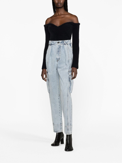 Shop The Mannei Plana Tapered-leg Jeans In Blue
