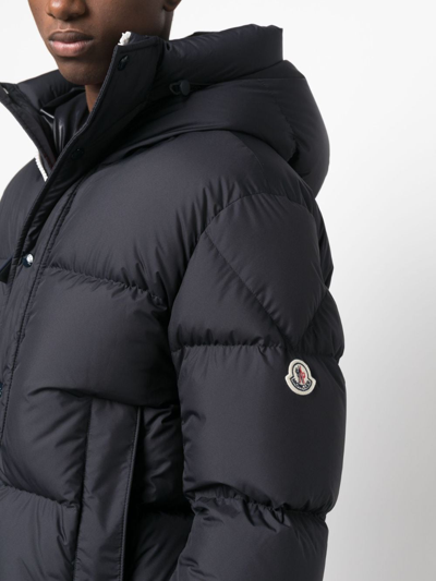 Shop Moncler Risler Padded Down Jacket In Blue