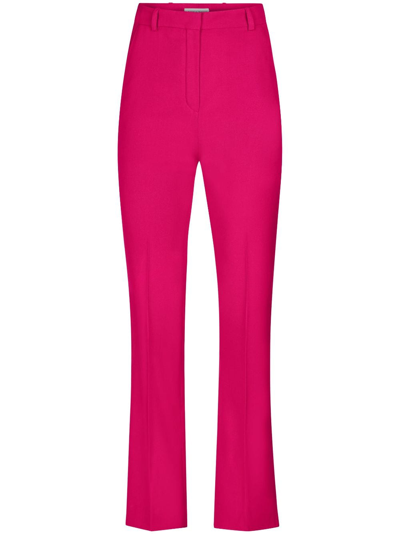 Shop Nina Ricci High-waisted Straight-leg Trousers In Pink