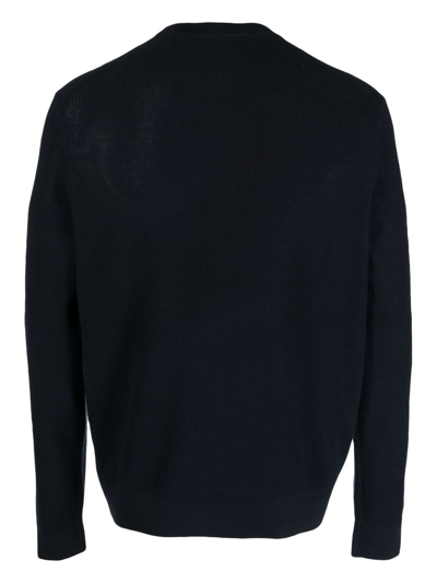 Shop Theory Crew-neck Long-sleeve Jumper In Blue