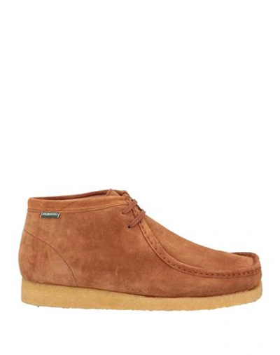 Shop Sebago Man Ankle Boots Camel Size 7 Soft Leather In Beige