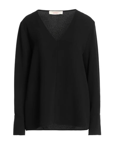 Jucca Woman Blouse Black Size 8 Polyester In Black