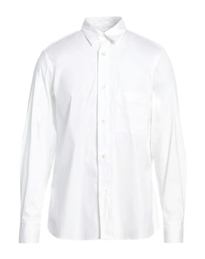 Shop Aglini Man Shirt White Size 15 ½ Cotton, Polyamide, Elastane