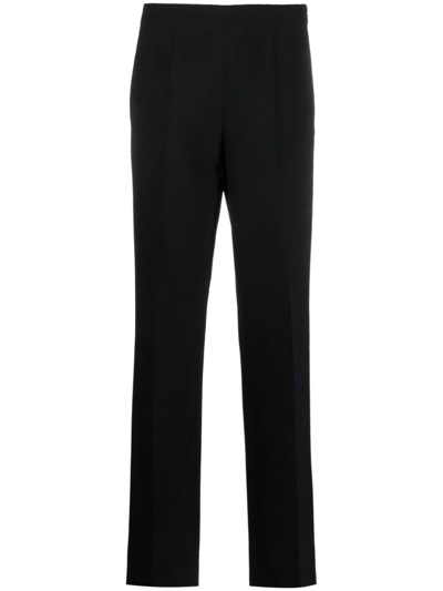 Shop Ferragamo High-waisted Tailored Trousers In Schwarz