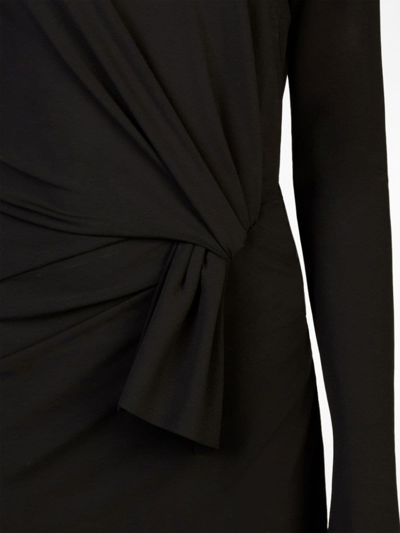 Nina Ricci Bow-detailing Long-sleeve Dress In Schwarz